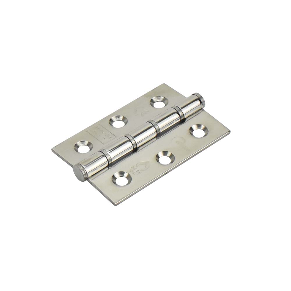Eclipse 3 Inch (76mm) Stainless Steel Washered Hinge - Polished Stainless Steel (Sold in Pairs)